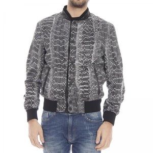 SOLD NWT Roberto Cavali SNAKE SKIN bomber jacket